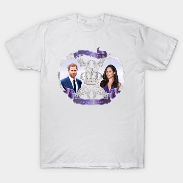 Harry and Meghan #royalwedding celebration T-Shirt by PixDezines